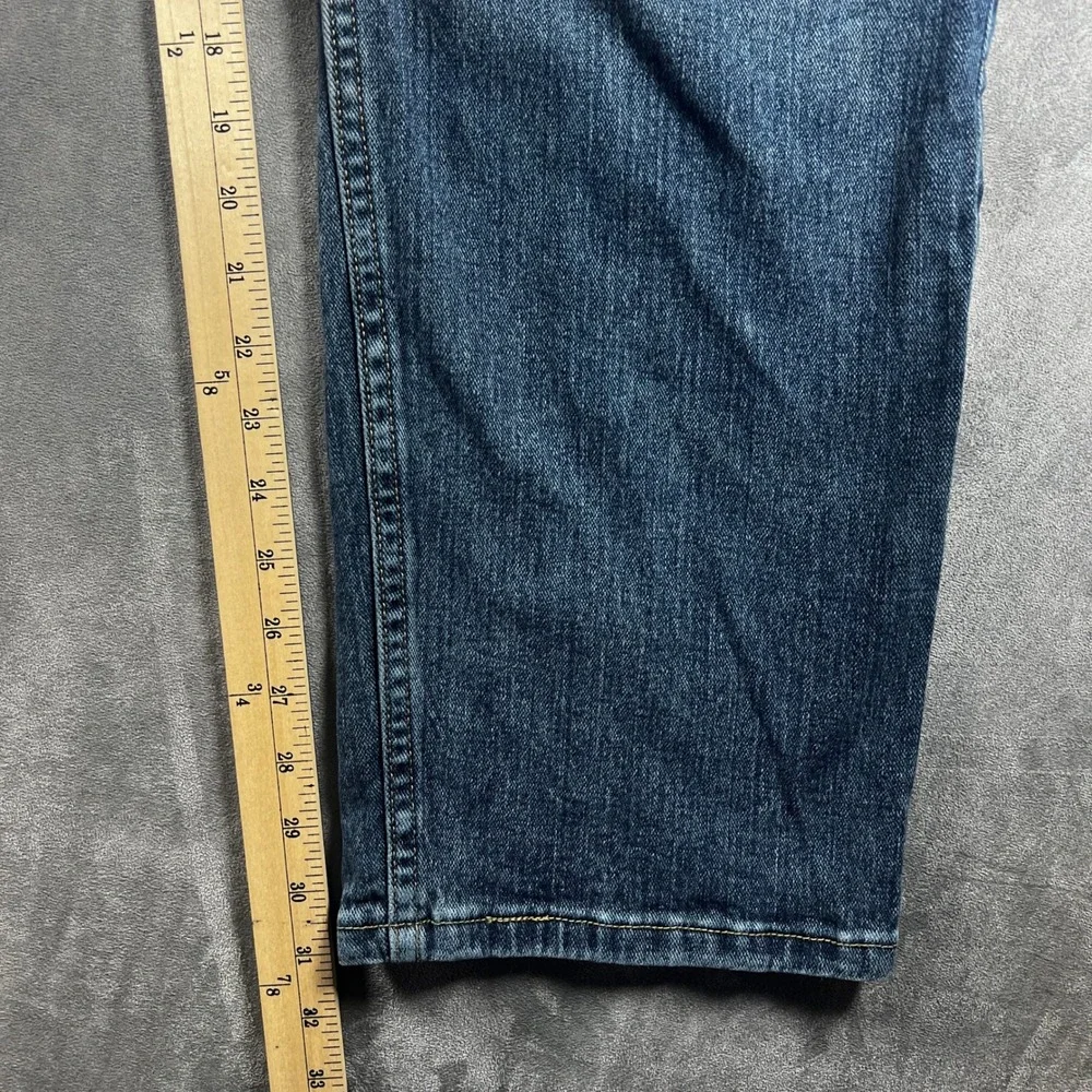 Lee Regular Fit Jeans Mens 42x32‎ Blue Straight Leg Denim Medium Wash Classic